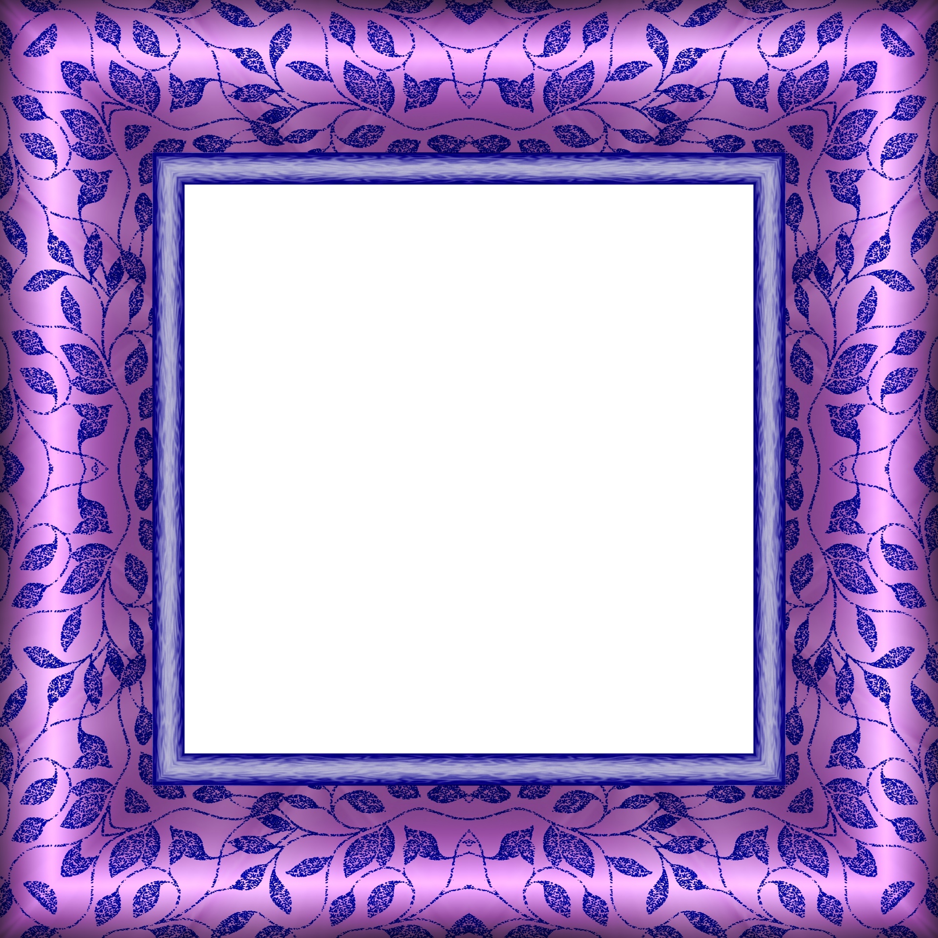 Satin Pattern Picture Frame Purple