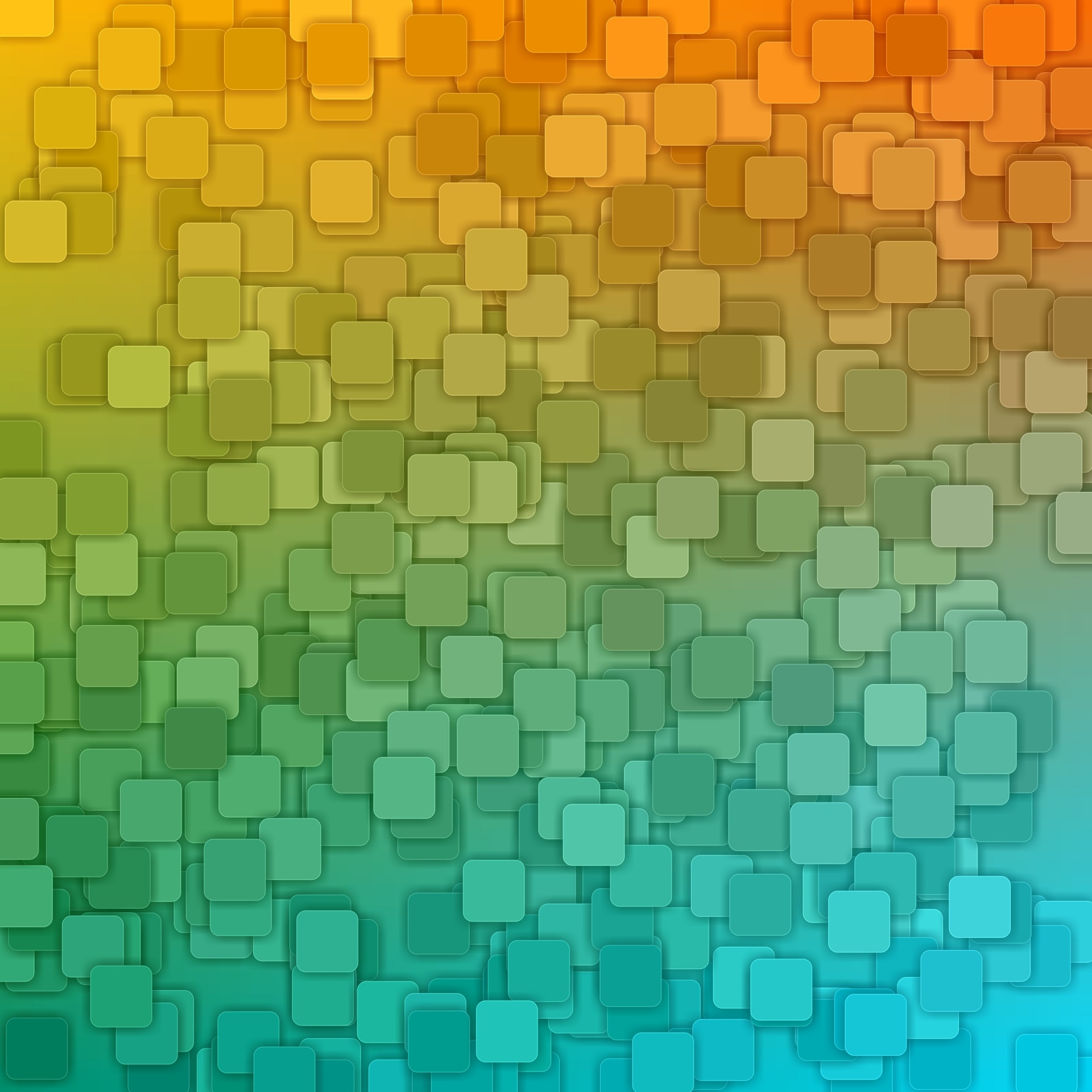 Squares On Gradient Background