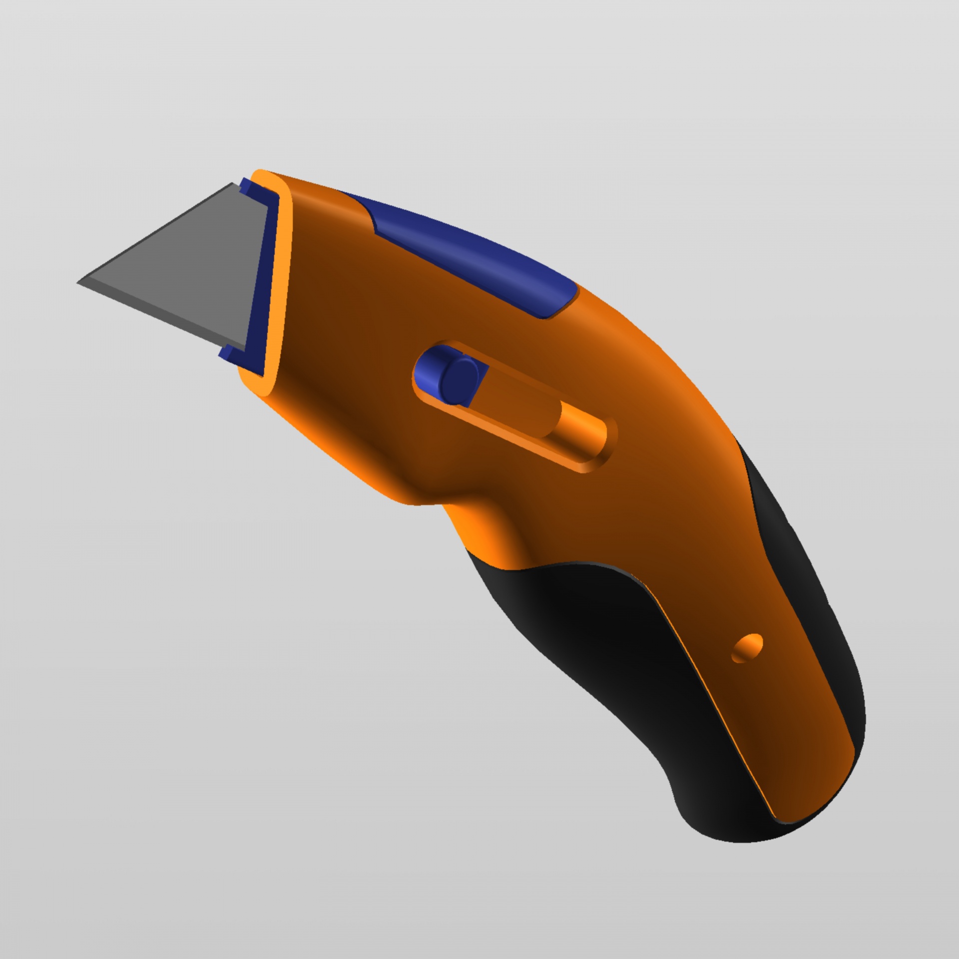 black orange utility knife