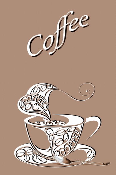 Kávé Logo Illusztráció Szabad kép - Public Domain Pictures