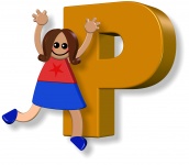Alphabet P Girl