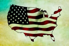 American Flag Vintage Background