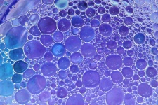 Blue Bubbles Background