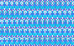 Blue Colorful Hexagons Background