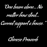 Chinese Proverb On One Beam