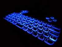 Azerty Keyboard Blue Backlight