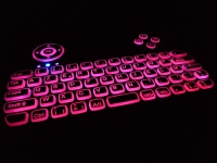 Azerty Keyboard Backlight Red