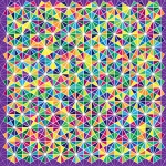 Colored Triangles Mosaic Background