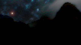 Dark Planet Scenic Background
