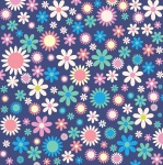 Flowers Retro Floral Background