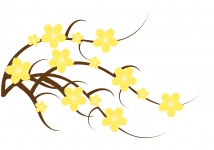Flowers Yellow Clipart Illustration