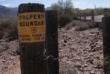 Forestry Boundary Fence Sign