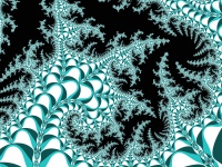 Fractal Pattern In A Blue Colors