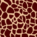 Giraffe Skin Pattern Print