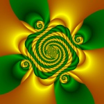 Golden Green Spiral