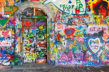 Graffiti Wall In Prague