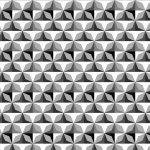 Greyscale 3D Stars Pattern