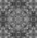 Kaleidoscope Grey Scale Background