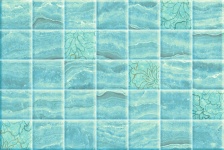 Mosaic Blue Tiles Background