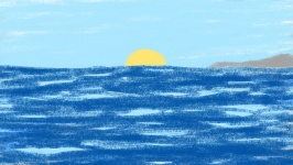 Ocean With Sun Rising