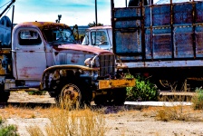 Old Blue Junkyard Truck