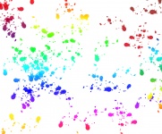 Paint Splatter Colorful Background