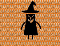 Paper Pumpkin Witch
