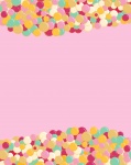 Pink Colorful Circles Background