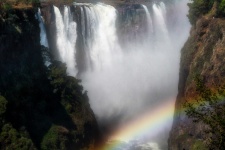 Rainbow At Victoria Falls