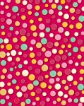 Red Background Colorful Circles