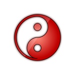 Red Yin Yang Symbol