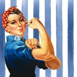 Retro Woman We Can Do It Poster