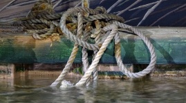 Rope Dangling In Water