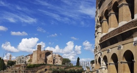 Ruins In Rome Italy