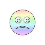 Sad Rainbow Smiley