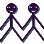 Seamless Paper People Background