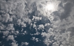 Sunny Sky And Clouds Background