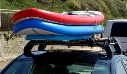 Surf Paddle Boards On Car Roof Rack