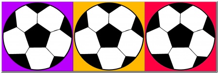 Three Soccer Balls
