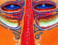 Tribal Mask Orange