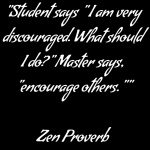 Zen Proverb On Being Discouraged