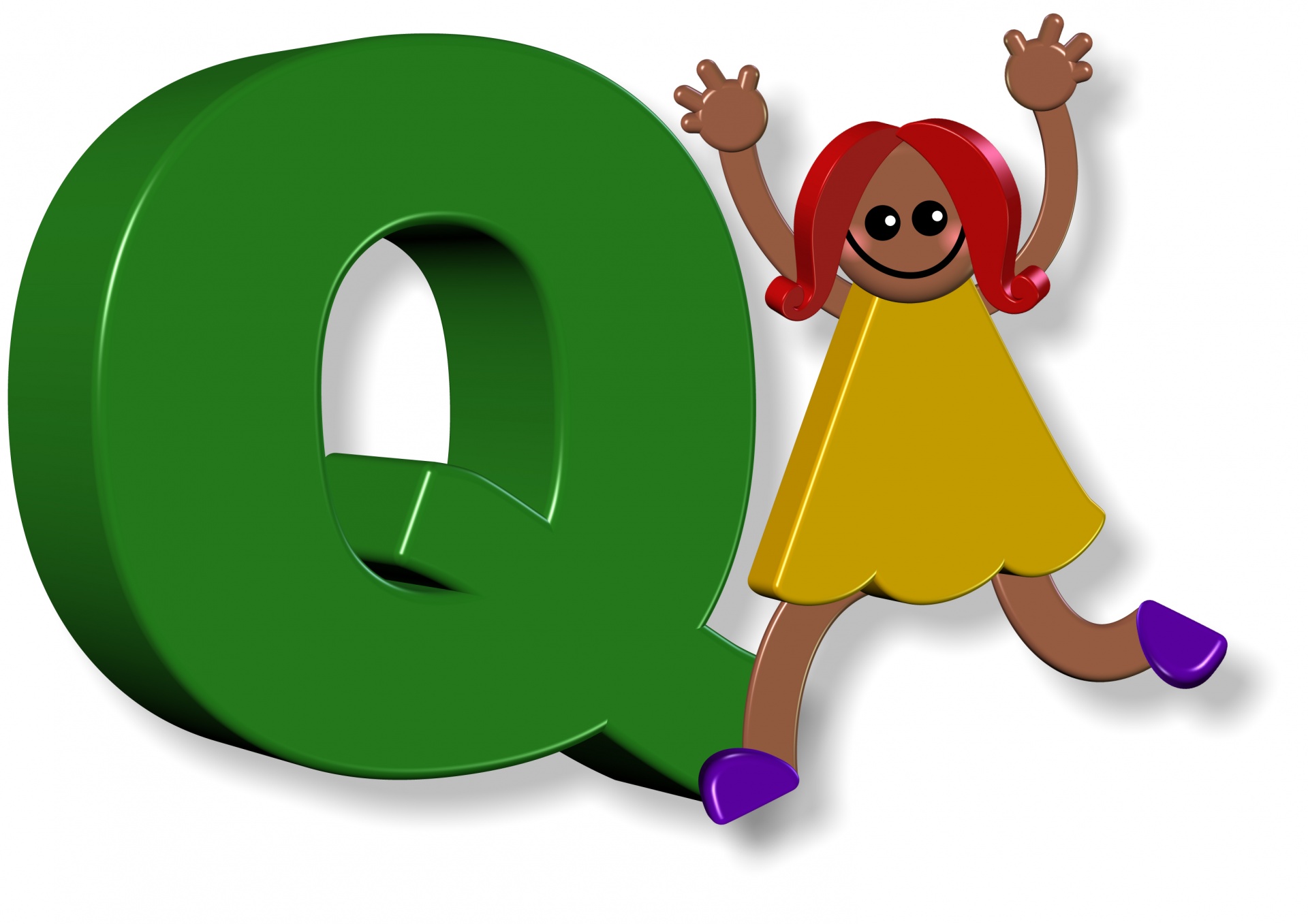 Alphabet Q Girl