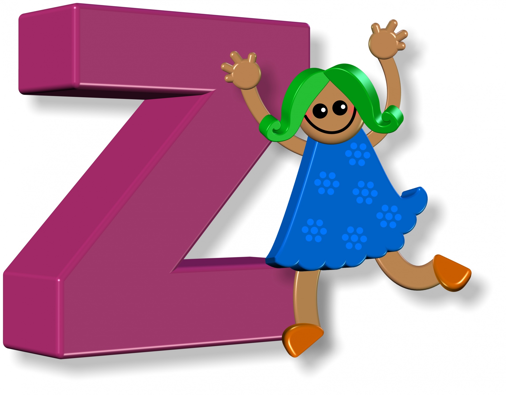 Alphabet Z Girl