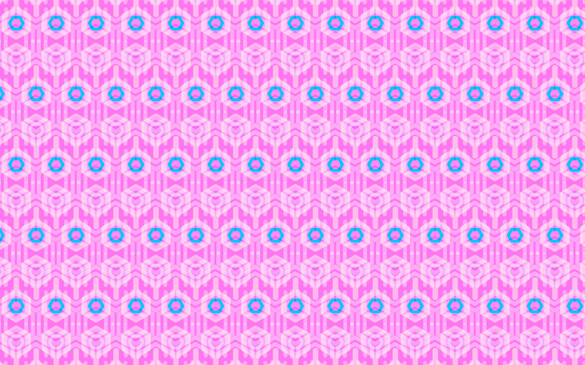 Colorful Pink Hexagons Pattern