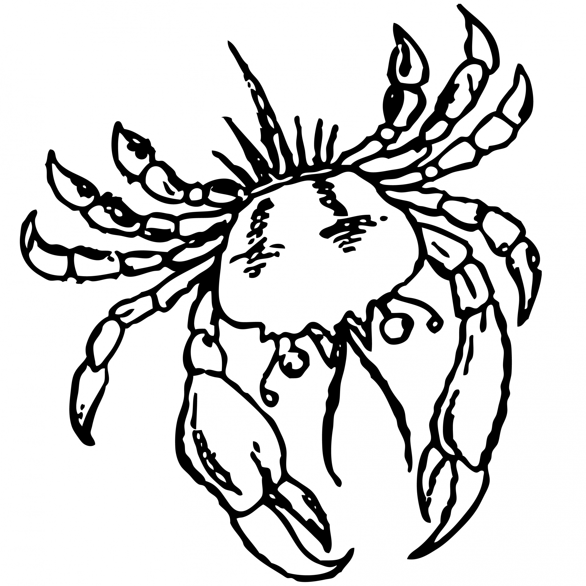 Crab Outline Clipart