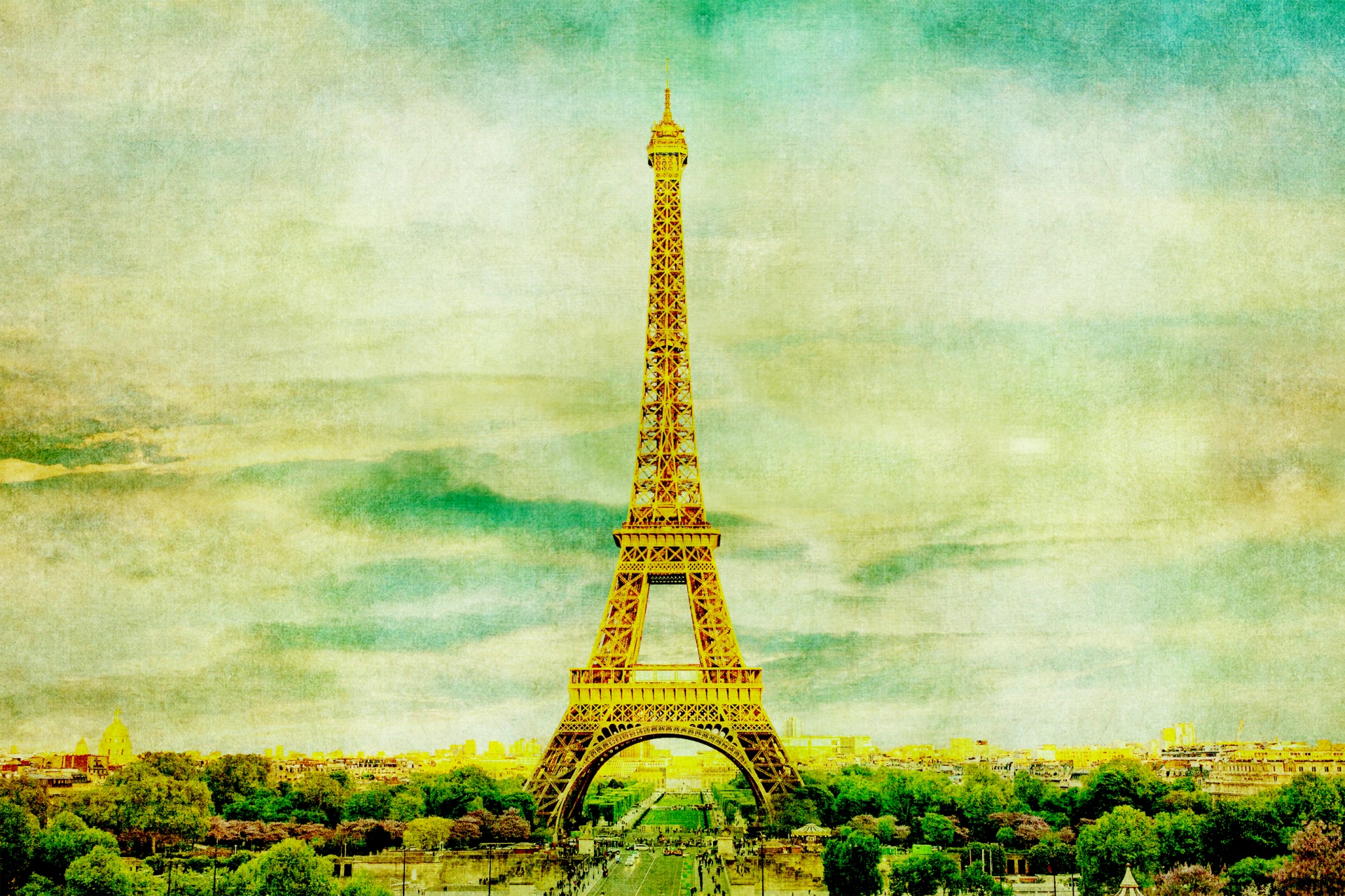 Eiffel tower paris, france