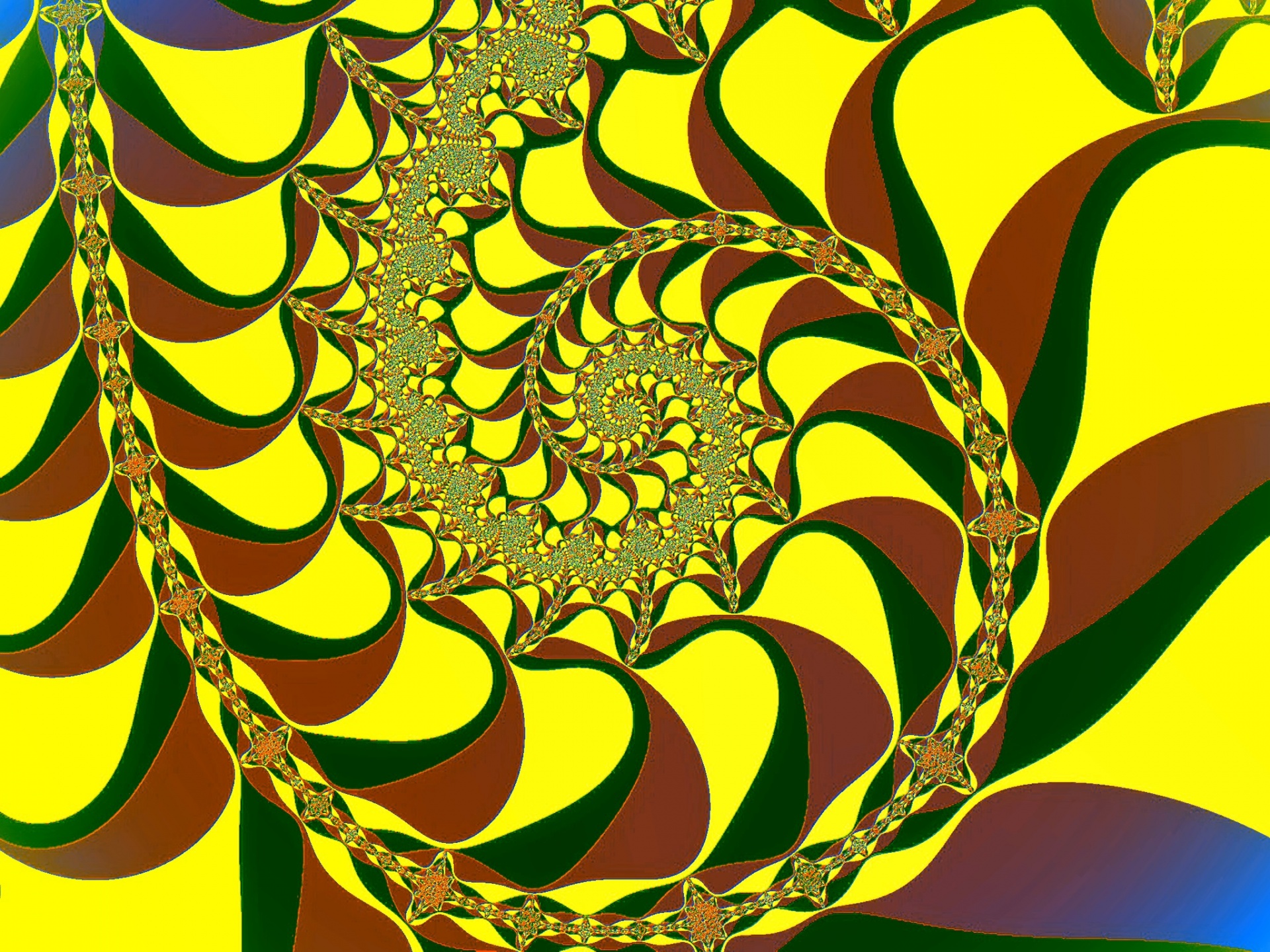 Fractal Spiral In A Bright Colors