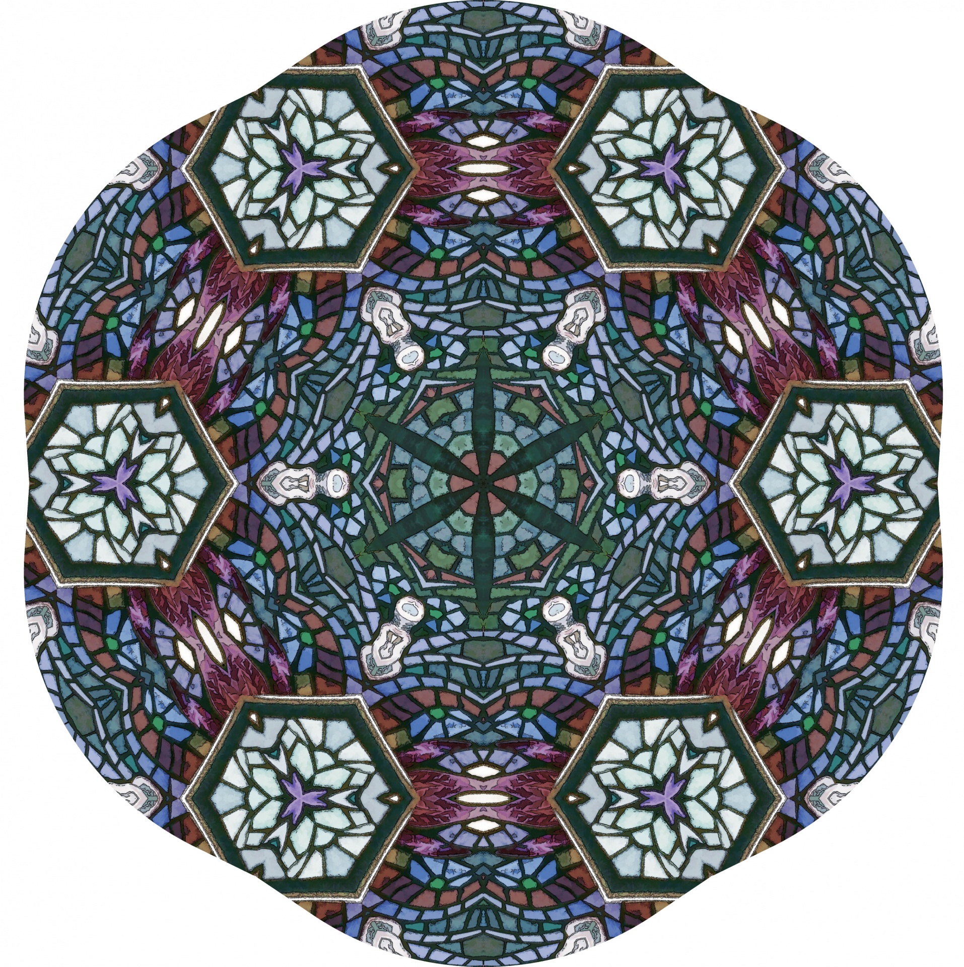 Hexagon Kaleidoscope Design