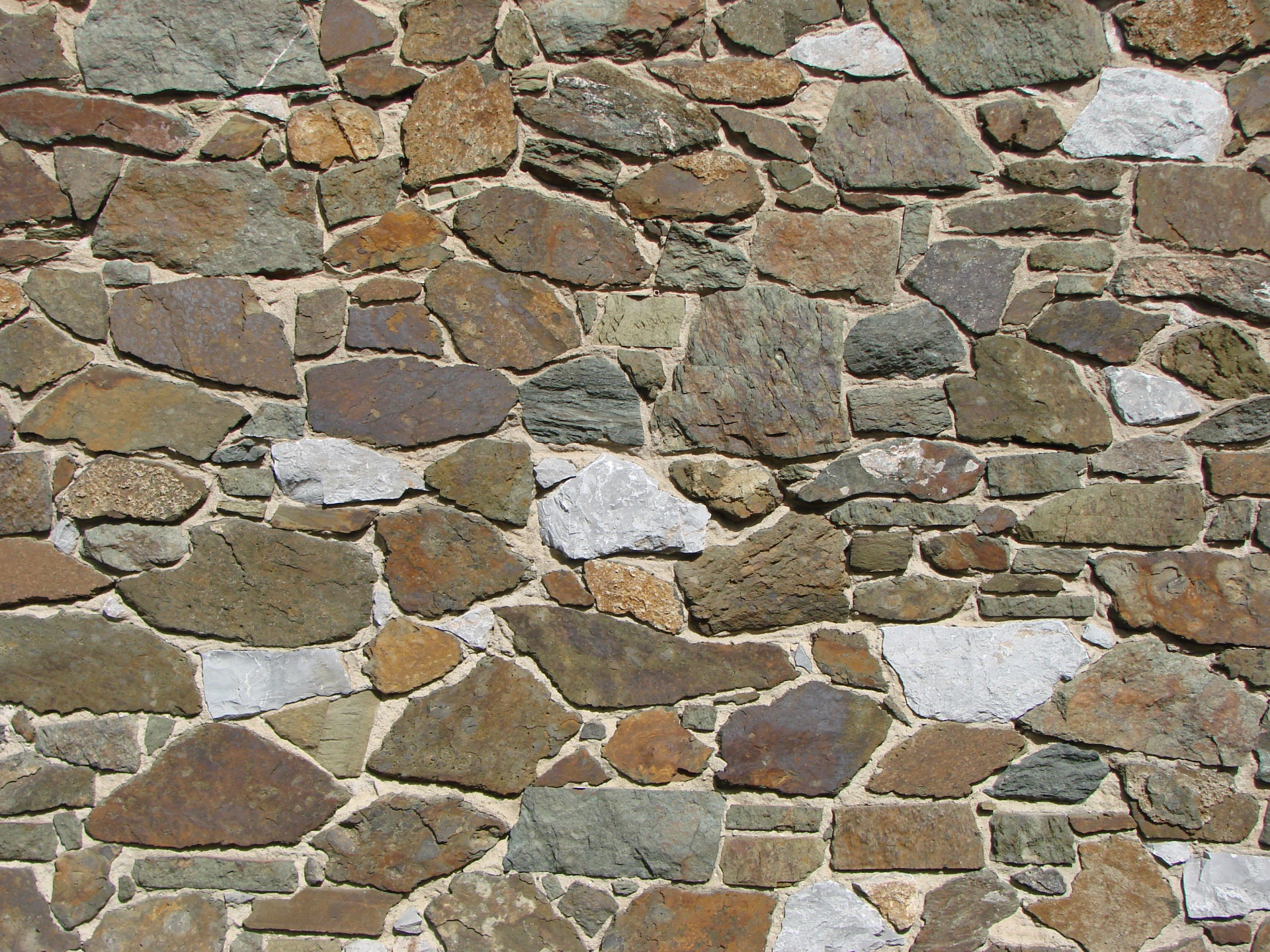 Irregular Medieval Stone Wall in Hessenpark, Germany