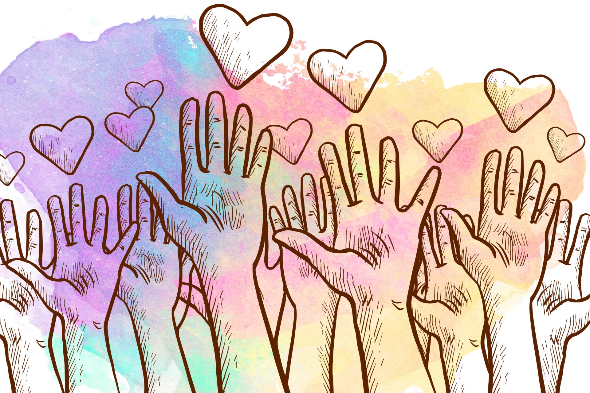 Love Handout Outreach Watercolor